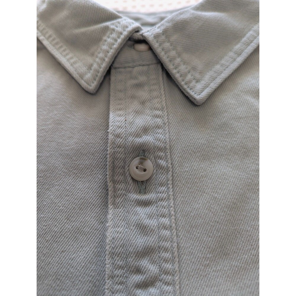 Sonoma Heavyweight Cotton Overshirt Long Sleeve Mens XL Mint Green NEW - Picture 4 of 11